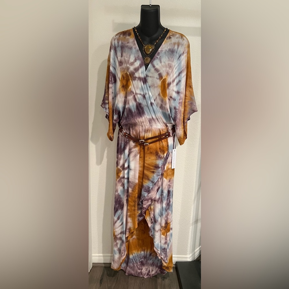 #17 YOUNG FABULOUS & BROKE LUELLA TIE DYE DRESS